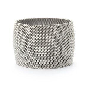 New Yochi NY Silver Plated Mesh Piat Bracelet MSRP $100